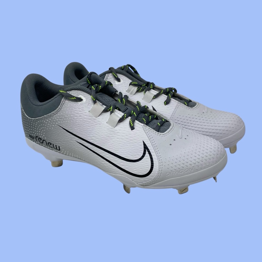Nike Hyperdiamond 4 Cool Gray White Metal Softball Cleats Women’s Size 11 CZ5920